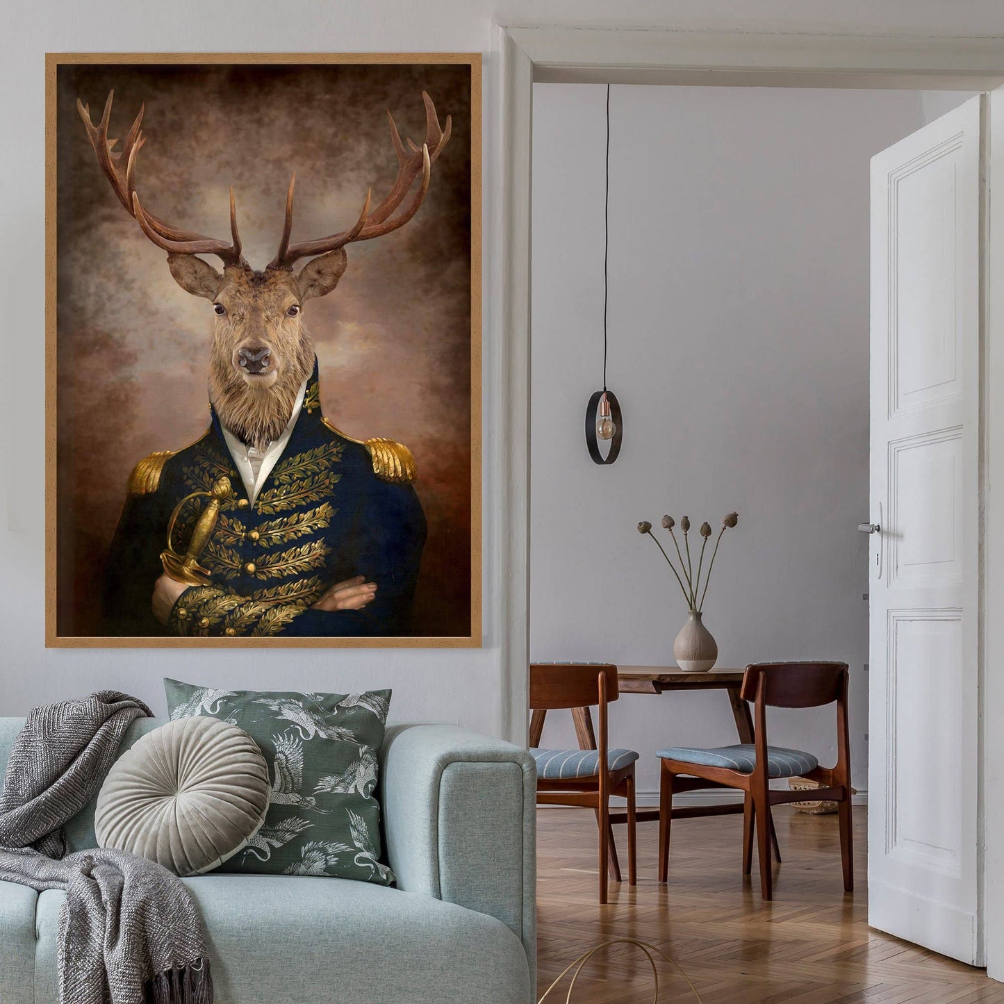 Ink & Drop - President Stag Portrait: 11 ¾ x 15 ¾ in | 30x40 cm / Matte