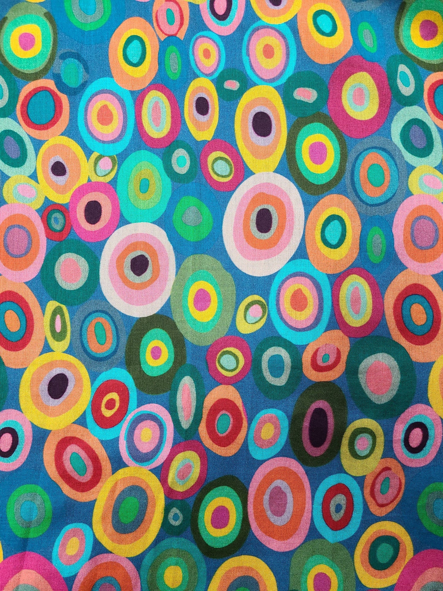 KikiSol - Blue Circles Cotton Modal Scarf