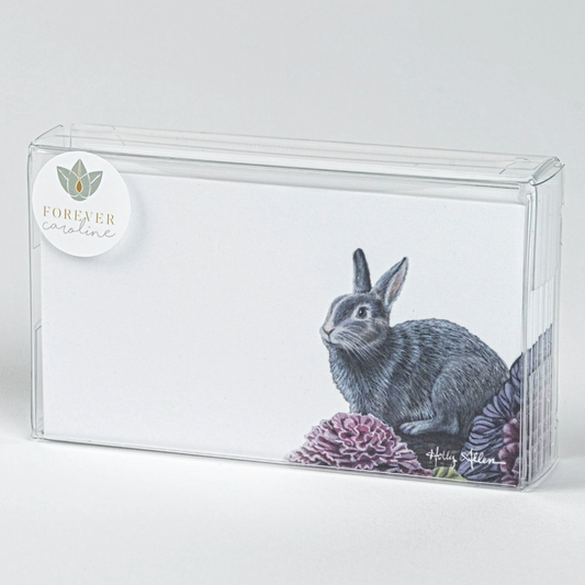 Forever Caroline LLC - Bunny Rabbit Tiny Cards | Pack of 60 "Love Notes"