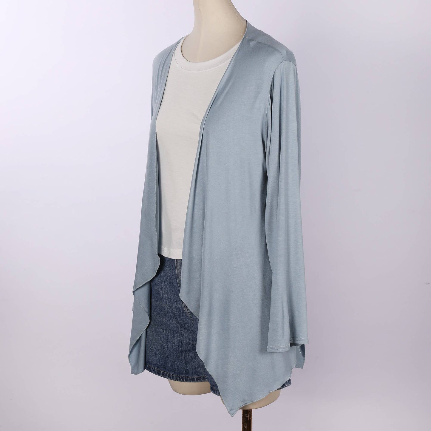 Hope & Sunshine - Modal Long Sleeve Cardigan For Women: Beige / XL