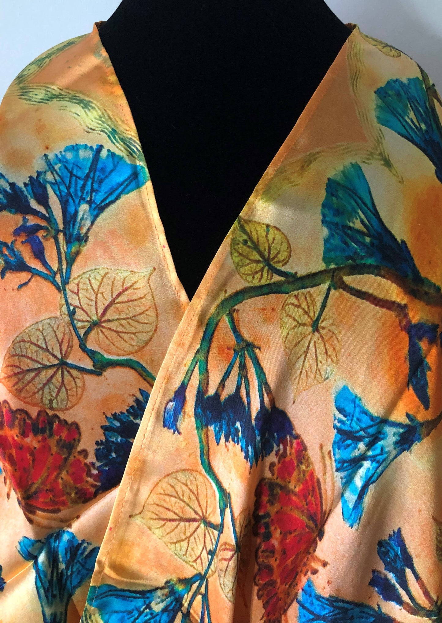 NINA J - Morning Glory Silk Scarf