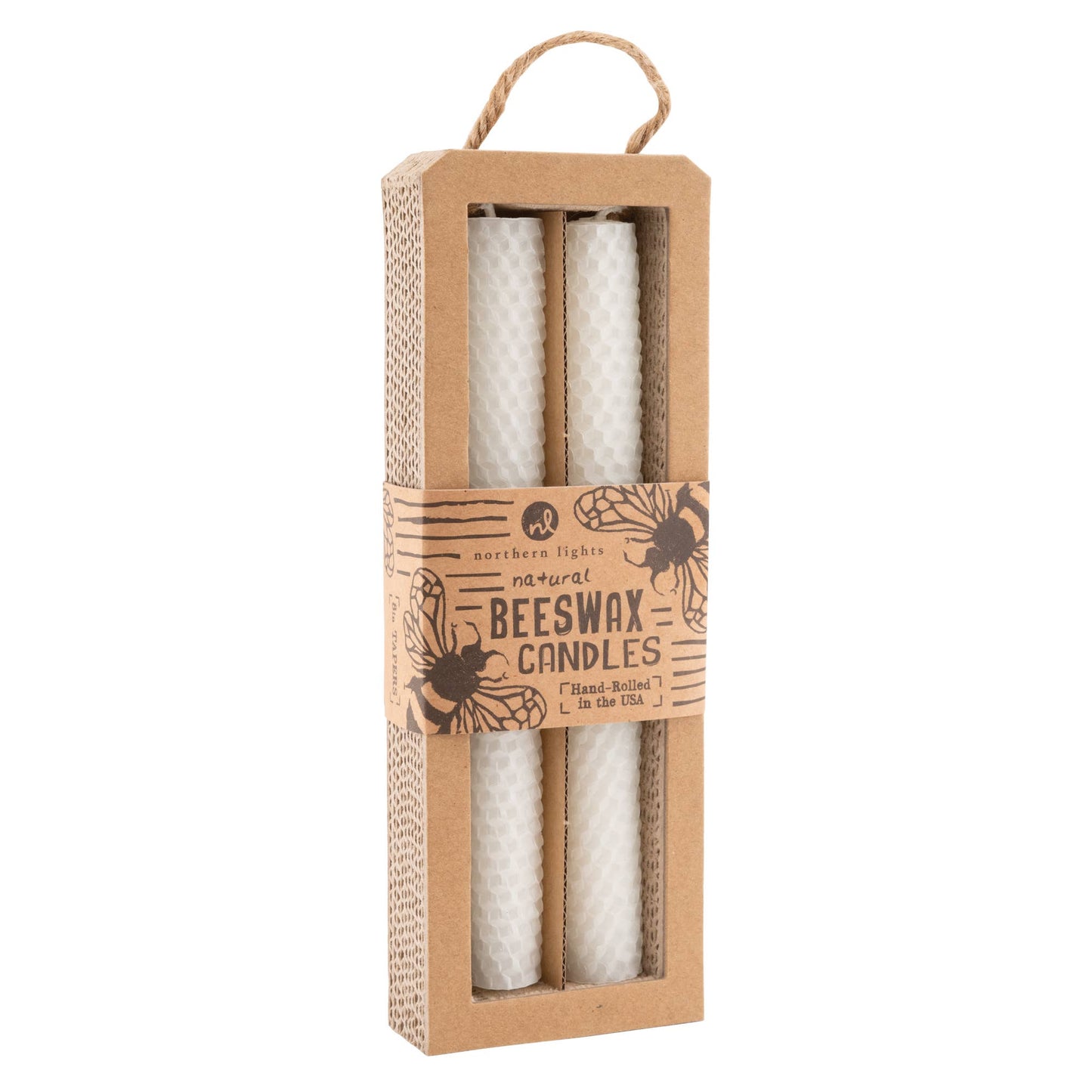 Northern Lights - Bee Hive Taper Candles: Natural