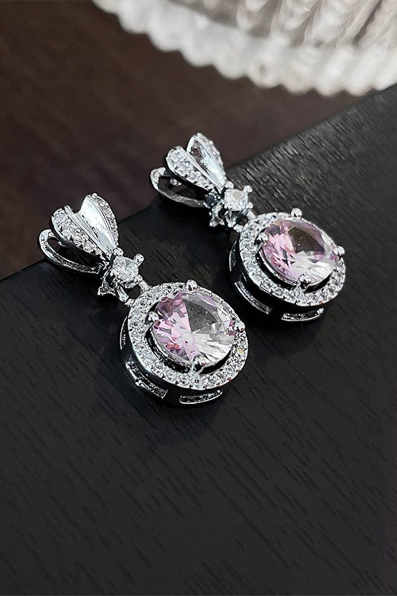 ACCITY - BEADS DECKED ROUND DANGLE EARRINGS_CWAJE0319: GOLD / (OS) 1