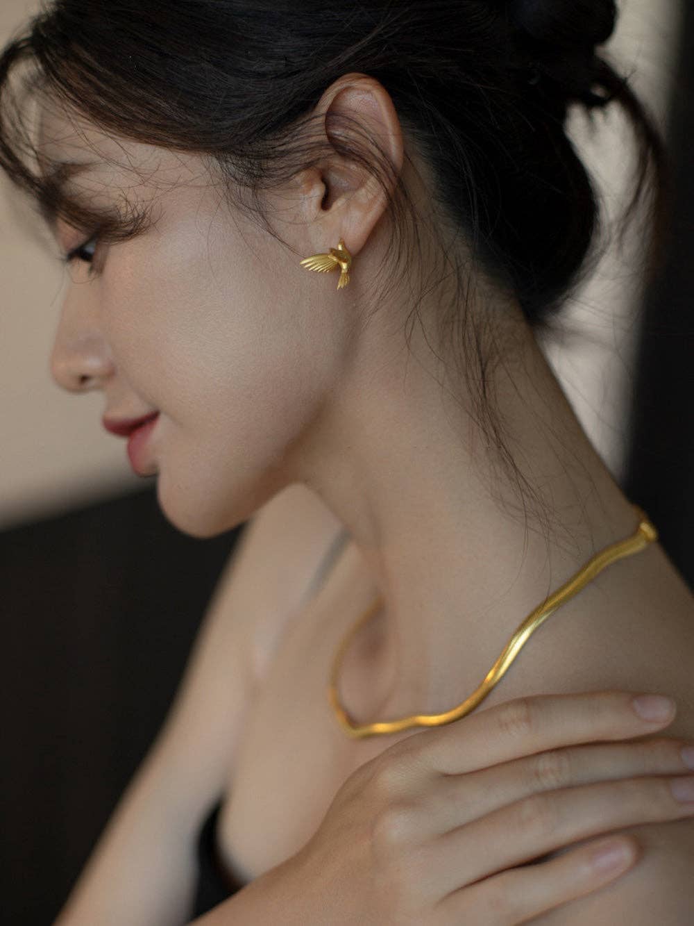 Cici’De Jewelry Amsterdam - Good Luck Birds Ear Studs: Silver