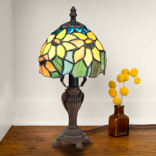 River of Goods - 12"H Sunflower Blossoms Candlestick Accent Lamp