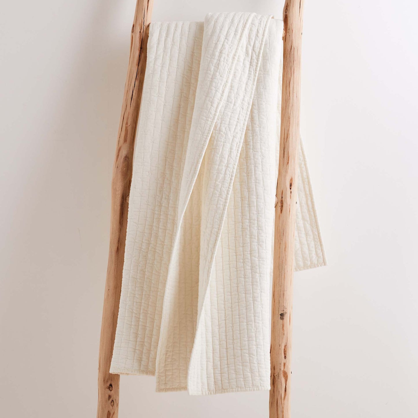 Levtex Home - Cross Stitch Quilted Throw: Taupe