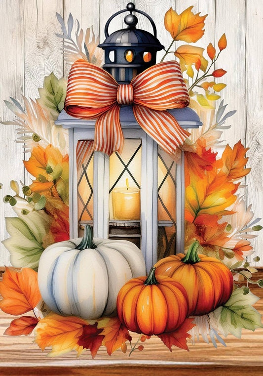 Custom Decor - Pumpkin Lantern-FM - 12” x 18”