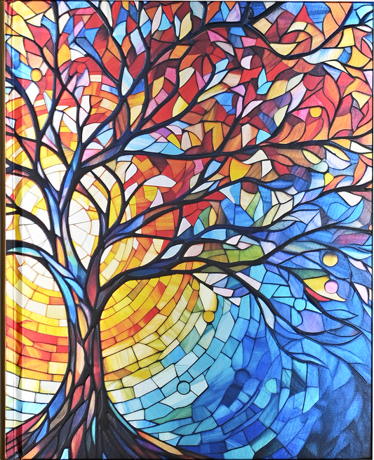 Peter Pauper Press - Stained Glass Tree of Life Journal