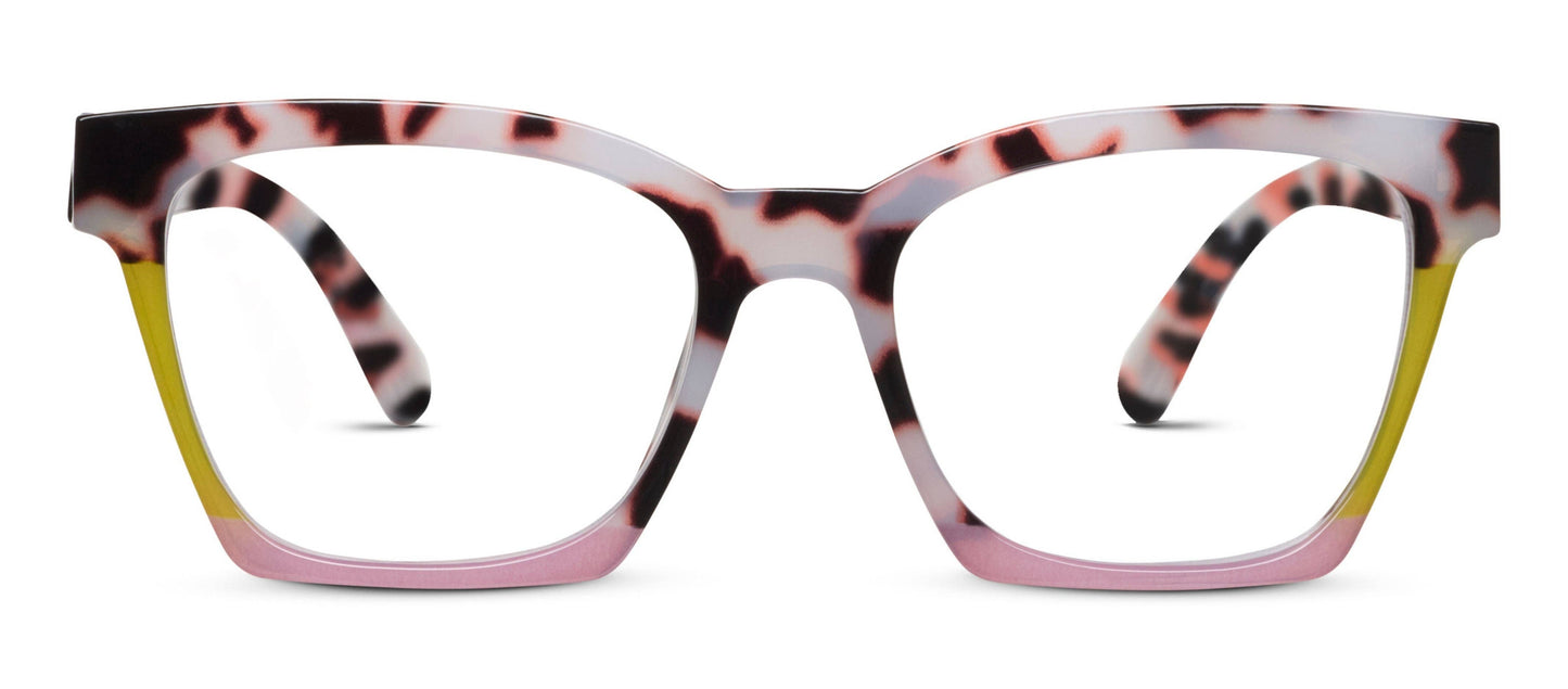 Peepers - Birdie (Blue Light): Blonde Tortoise Colorblock / Reading / 2.75