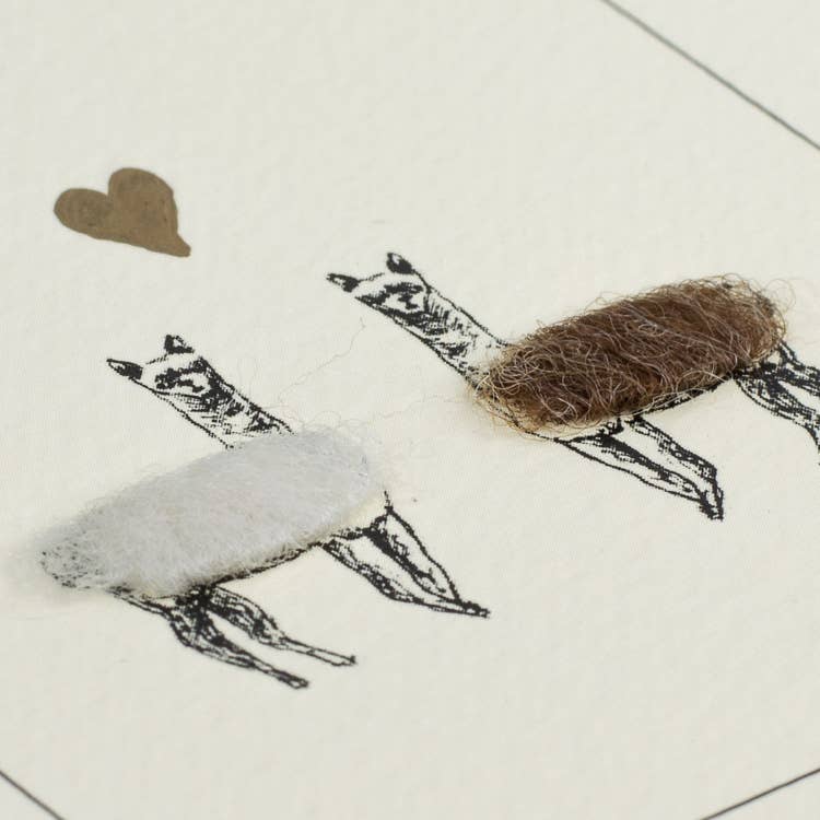 Papersheep UK - Alpacas in Love Card | Anniversary Card | Wedding Card | 3D