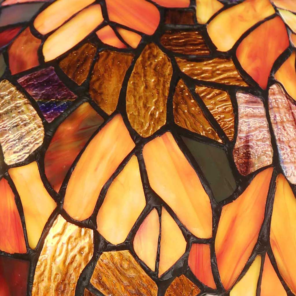 River of Goods - 24.5"H Aurora Yellow and Red Maple Tree Trunk Table Lamp