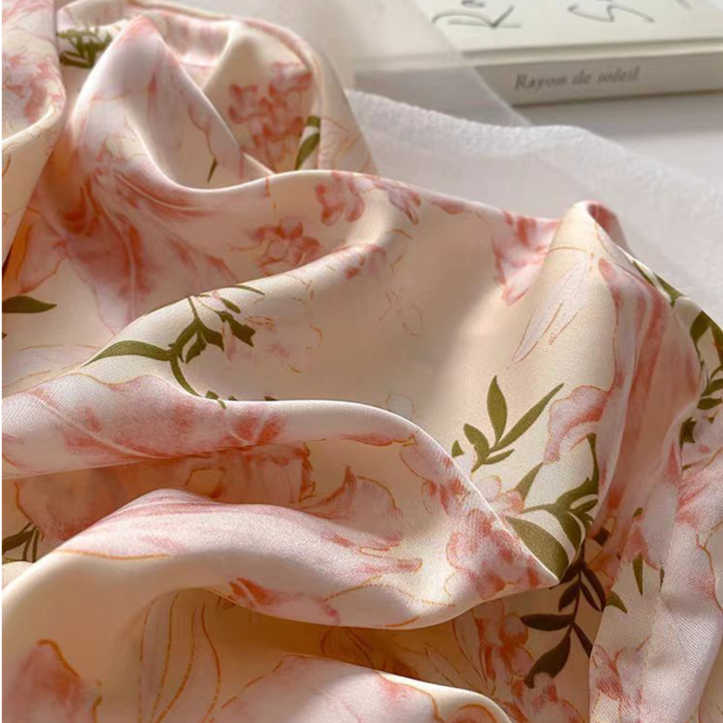 DrifWoo - Floral Satin Pajama Set – Premium Ice Silk Feel with Pockets: XS