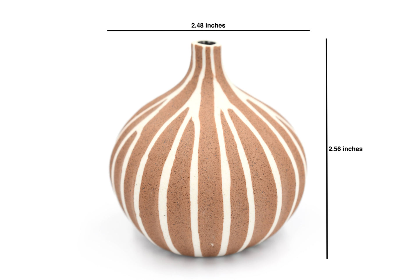 Art Floral Trading LLC - 192TERRA CONGO TINY S-Handcrafted Porcelain Bud Vase