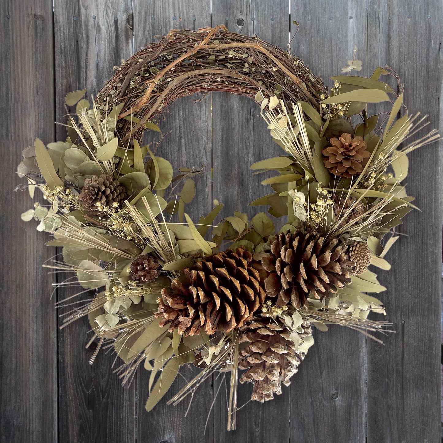 Andaluca - Woodland Pinecone Half Wreath