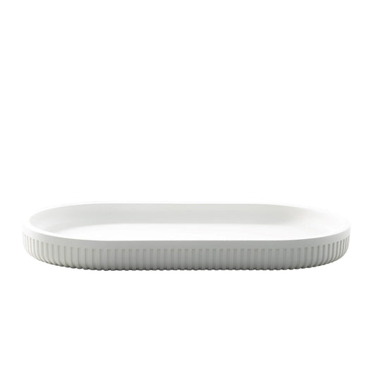 Moda at Home Enterprises, Ltd - Corbett Tray Resin: White (2-6-12)