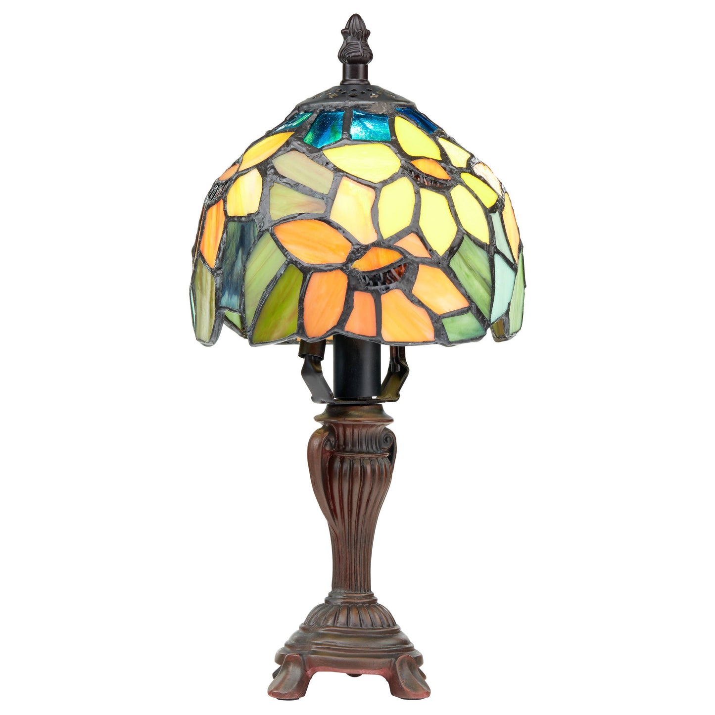 River of Goods - 12"H Sunflower Blossoms Candlestick Accent Lamp