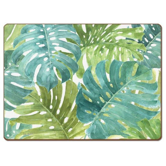 CounterArt/Highland Home/Thirstystone/CoasterStone - Cala Home Tropical Green Decorative Hardboard Placemats