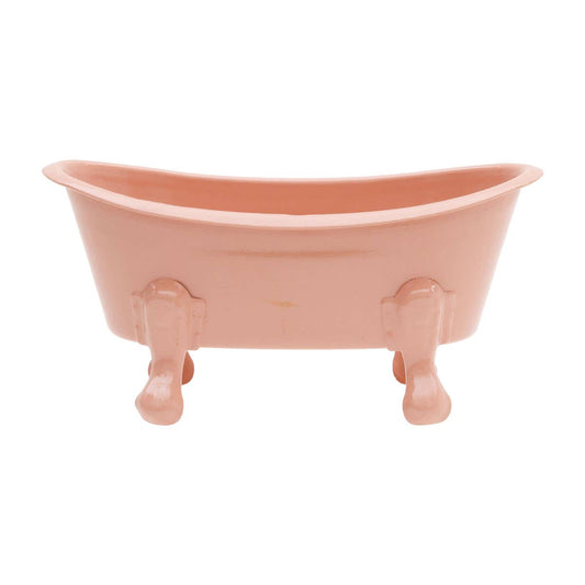 Foreside Home & Garden - Mini Bathtub Planter Soap Dish Blush