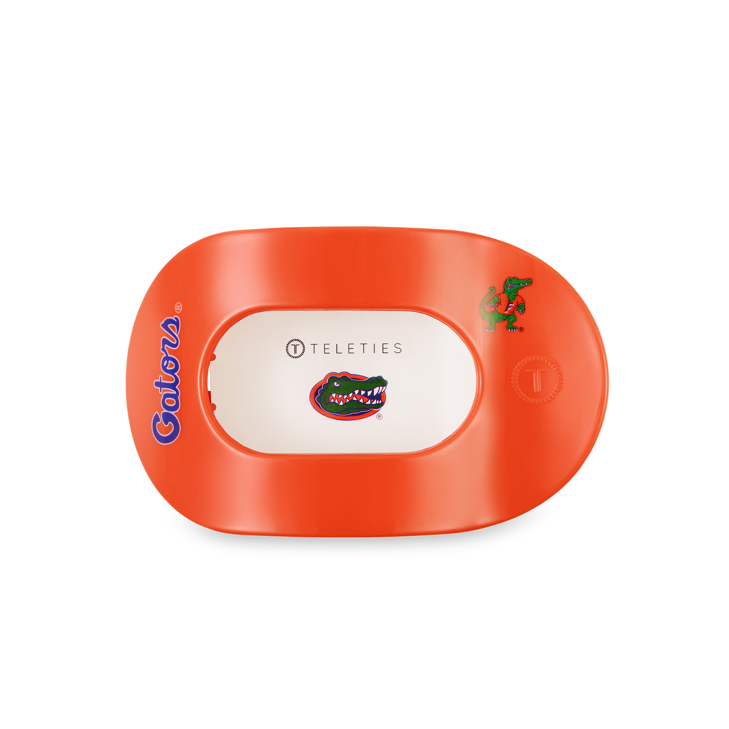 TELETIES - Flat Round Hair Clip | Medium | Go Gators!