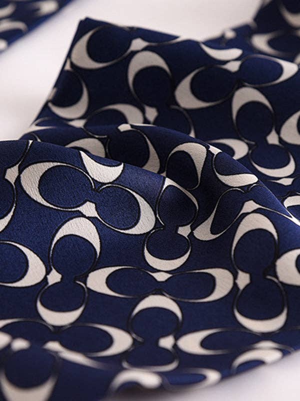 UZ Wholesale Store - Printed Sun Protection Shawl&Scarf: NAVY BLUE / One_size