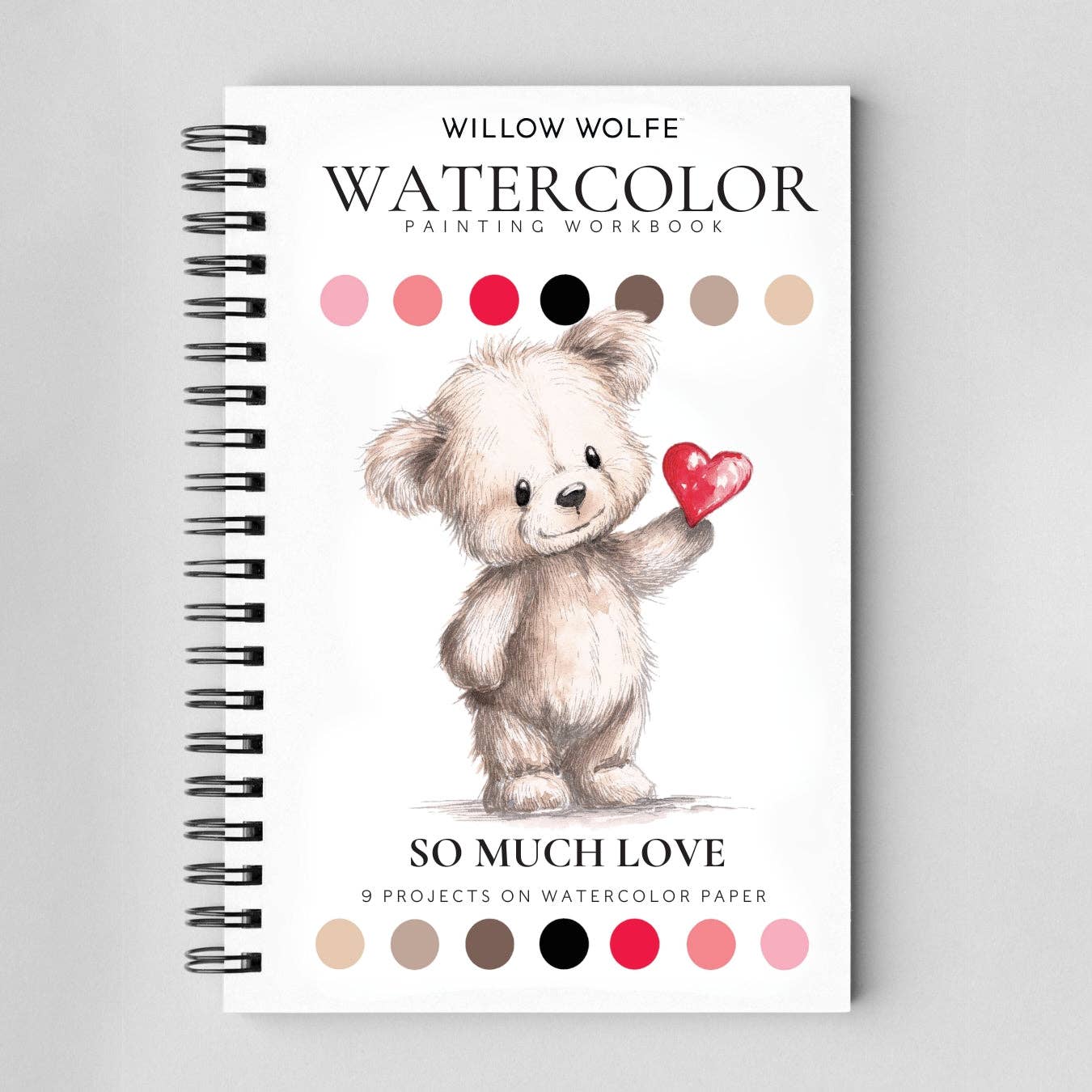 Willow Wolfe USA - So Much Love Watercolor Workbook By Willow Wolfe