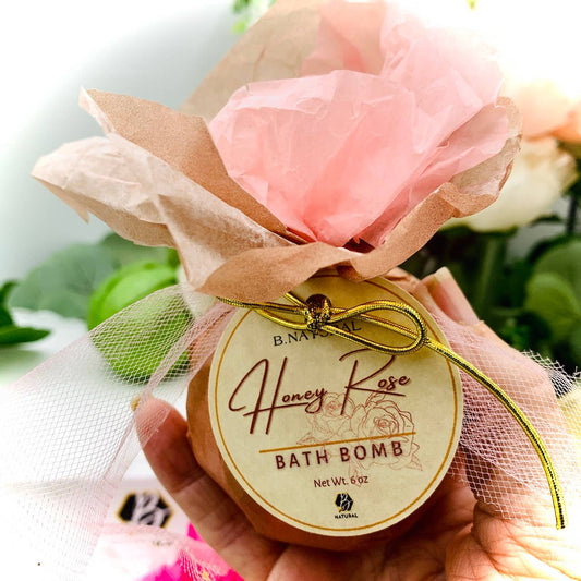 B.NATURAL - Bath Bomb | Honey Rose