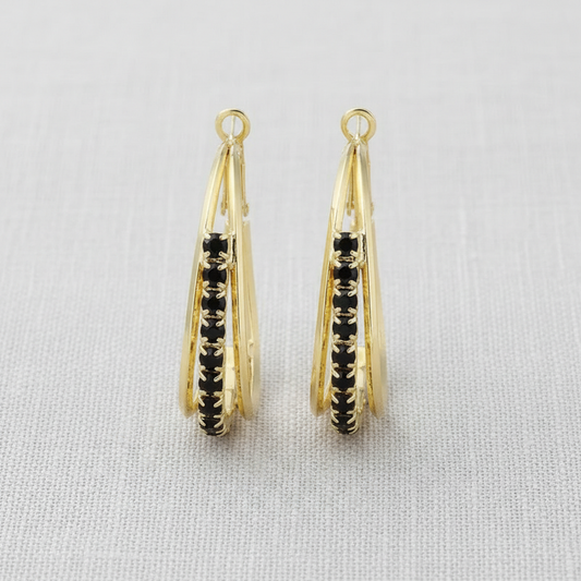camilla dovey - Exquisite Crystal Hoop Earrings