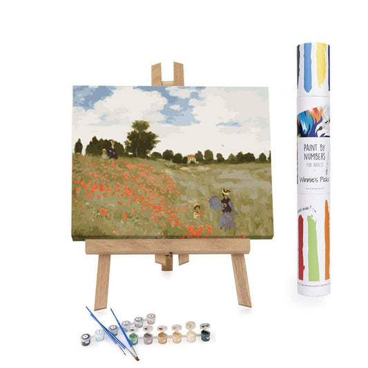 Winnie's Picks - Poppies, by Claude Monet - Gift for Christmas Decor Paint by Numbers Kit: Without Frame