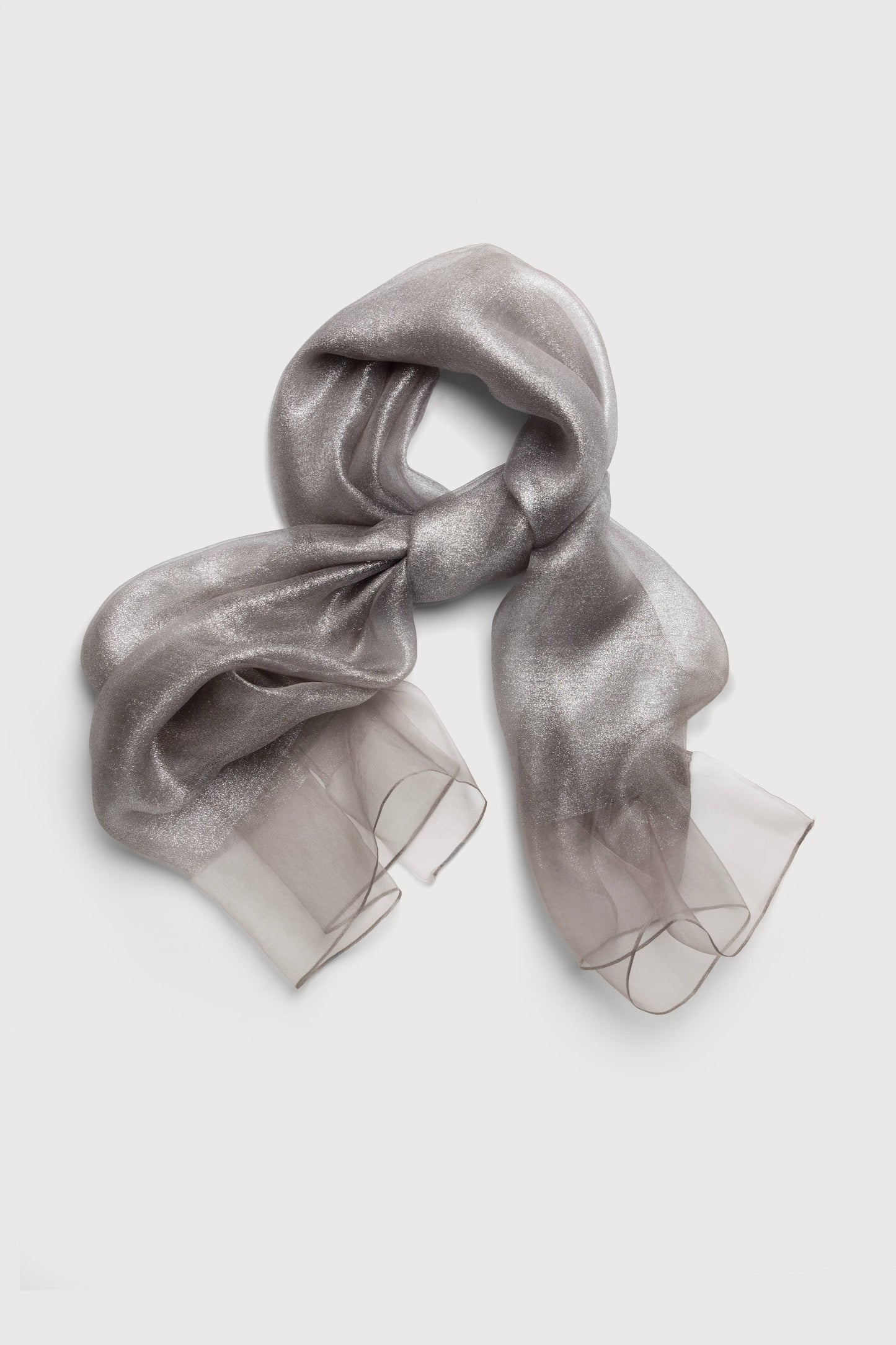 SAACHI - Silk Glimmer Scarf: Burgundy