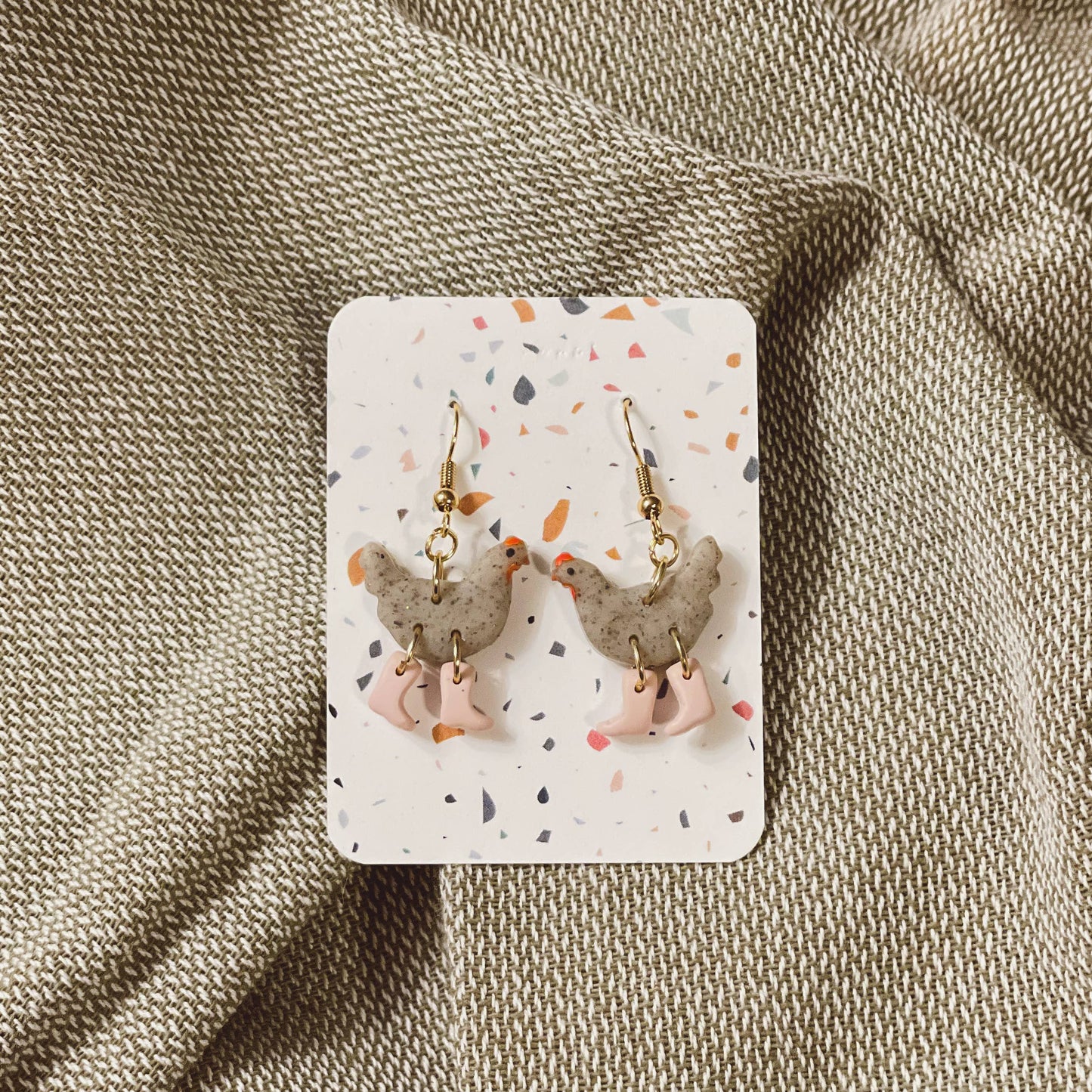 Sydni Carlson Art - Assorted Pack: Chickens with Boots Earrings