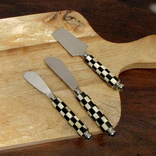 Shastra Home - Checker Cheese Knife S/3