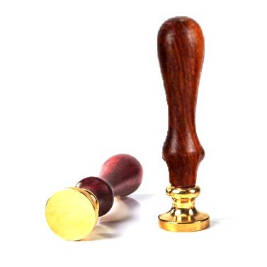 Freund Mayer & Co. - Classic Wood Handles for Wax Seal Stamps  - multi- colors: Distressed Blue