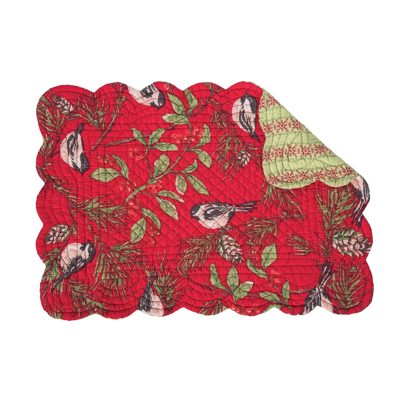 C&F Home - Christmas Chickadee Red Placemat