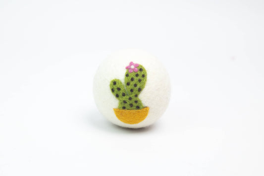 Ethical Global - Avocado Cactus Flamingo Hedgehog Taco Eco Wool Dryer Balls : Cactus