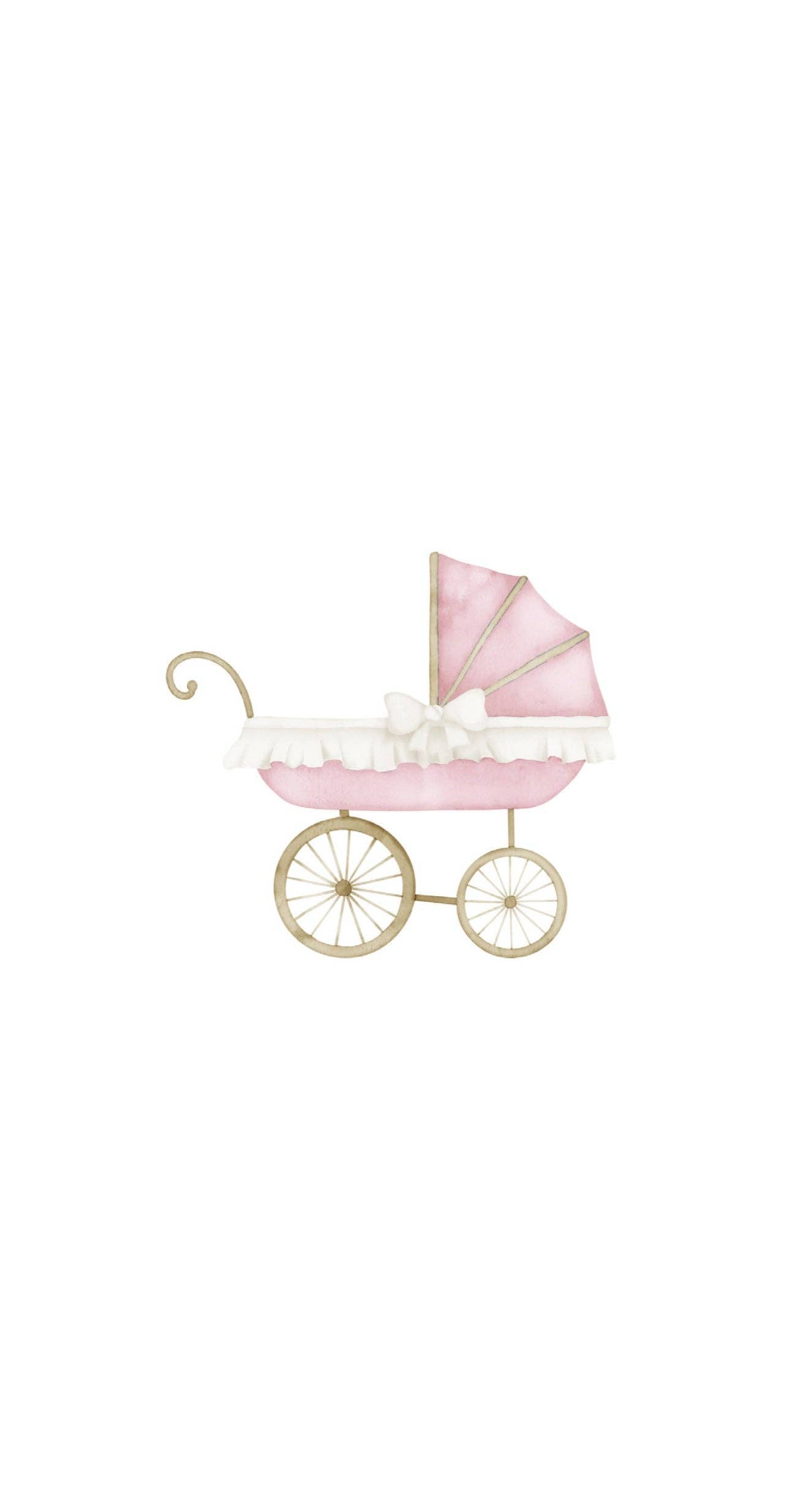 Altoonastore - Pink Baby Carriage - Printed Guest Towel