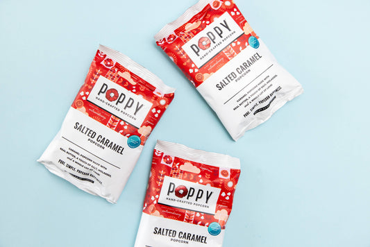 Poppy Hand-Crafted Popcorn - Salted Caramel Snack Bag