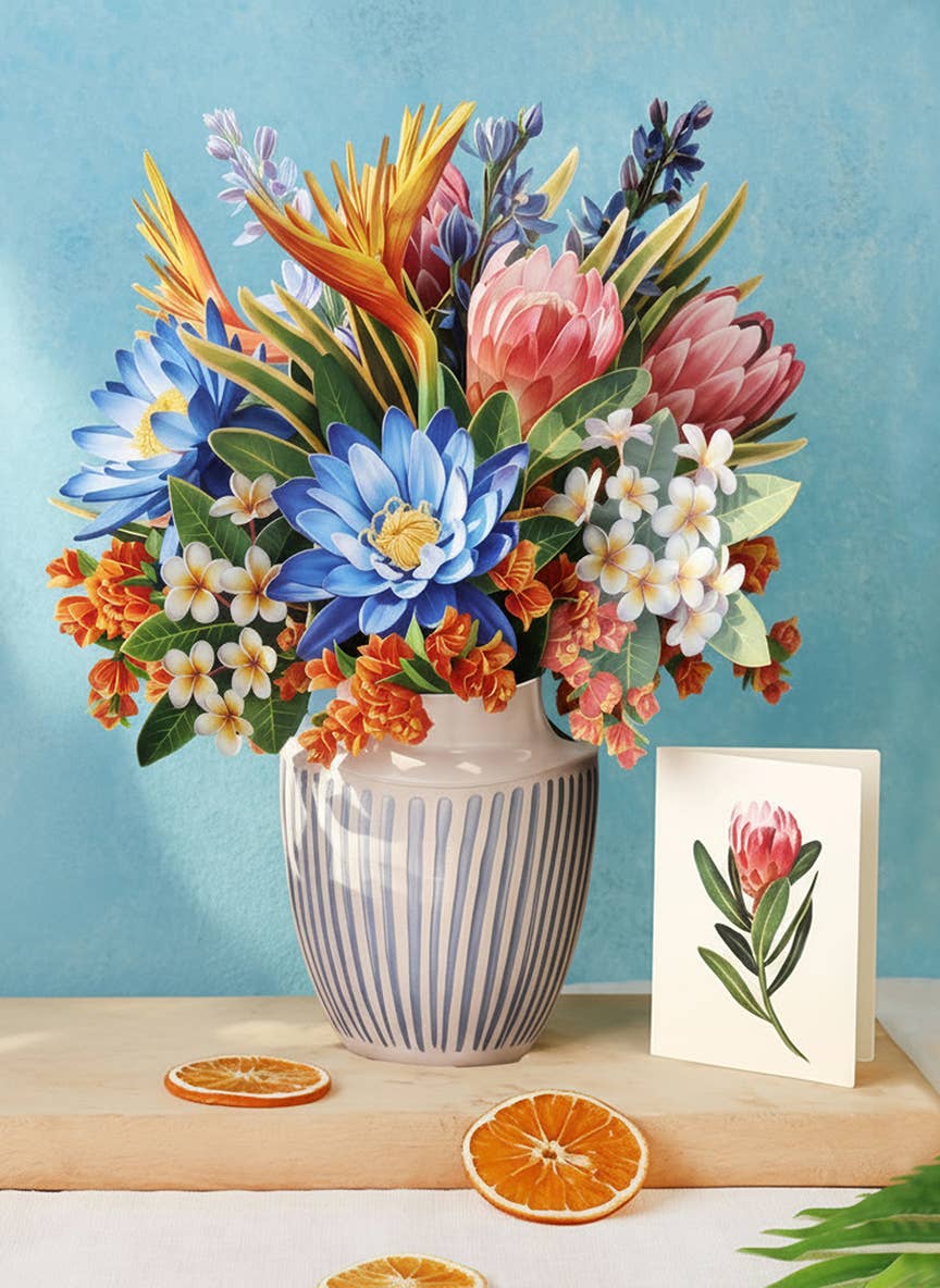 FreshCut Paper LLC - Tropical Paradise (8 Pop-up Greeting Cards)