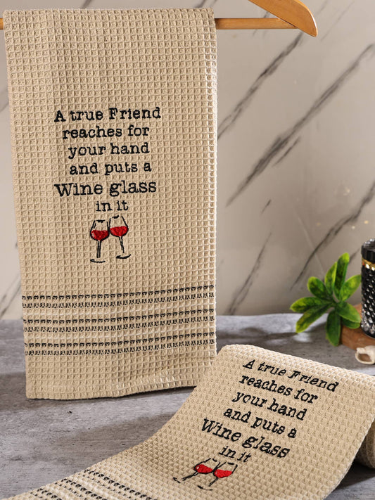 Mona B. - TRUE FRIEND DISHTOWEL- Set Of 2, MH-304