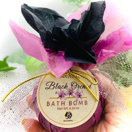 B.NATURAL - Bath Bomb| Black Orchid