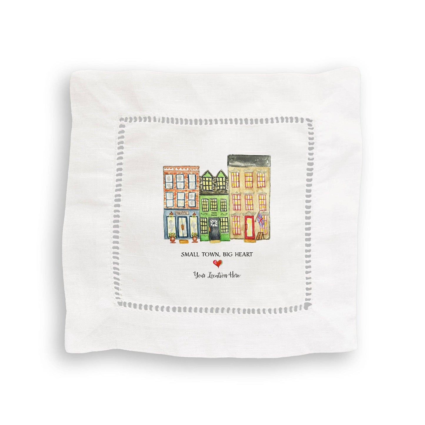 French Graffiti - Small Town Big Heart with Location United Kingdom: Tote Bag / -