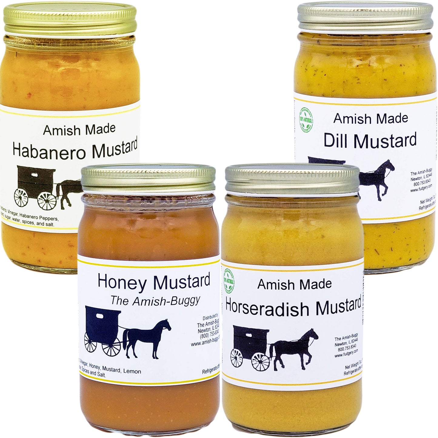Arndt's Fudgery LLC - Amish Made Mustards Jar: Dill