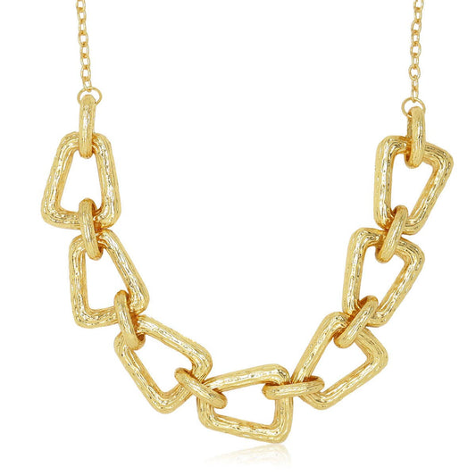 KARINE SULTAN - Geo Link Gold or Silver Collar Necklace: GOLD