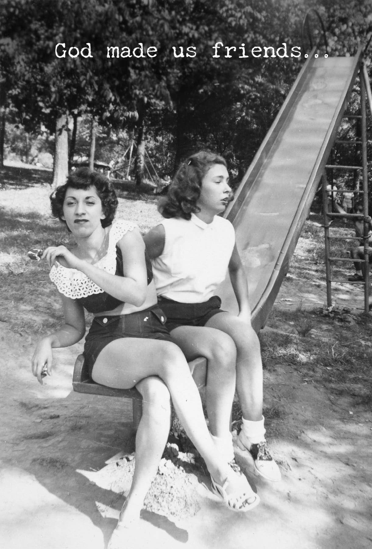 Primitives by Kathy - God Made Us Greeting Card