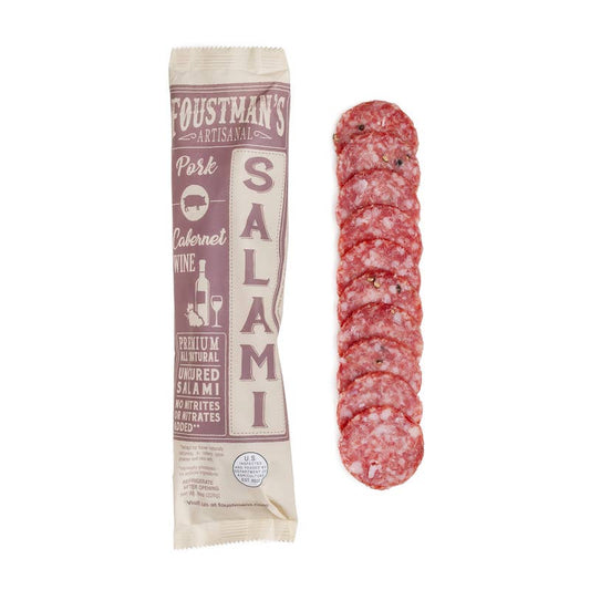 Foustman's Salami - PORK CABERNET WINE | FOUSTMAN'S ALL-NATURAL UNCURED SALAMI