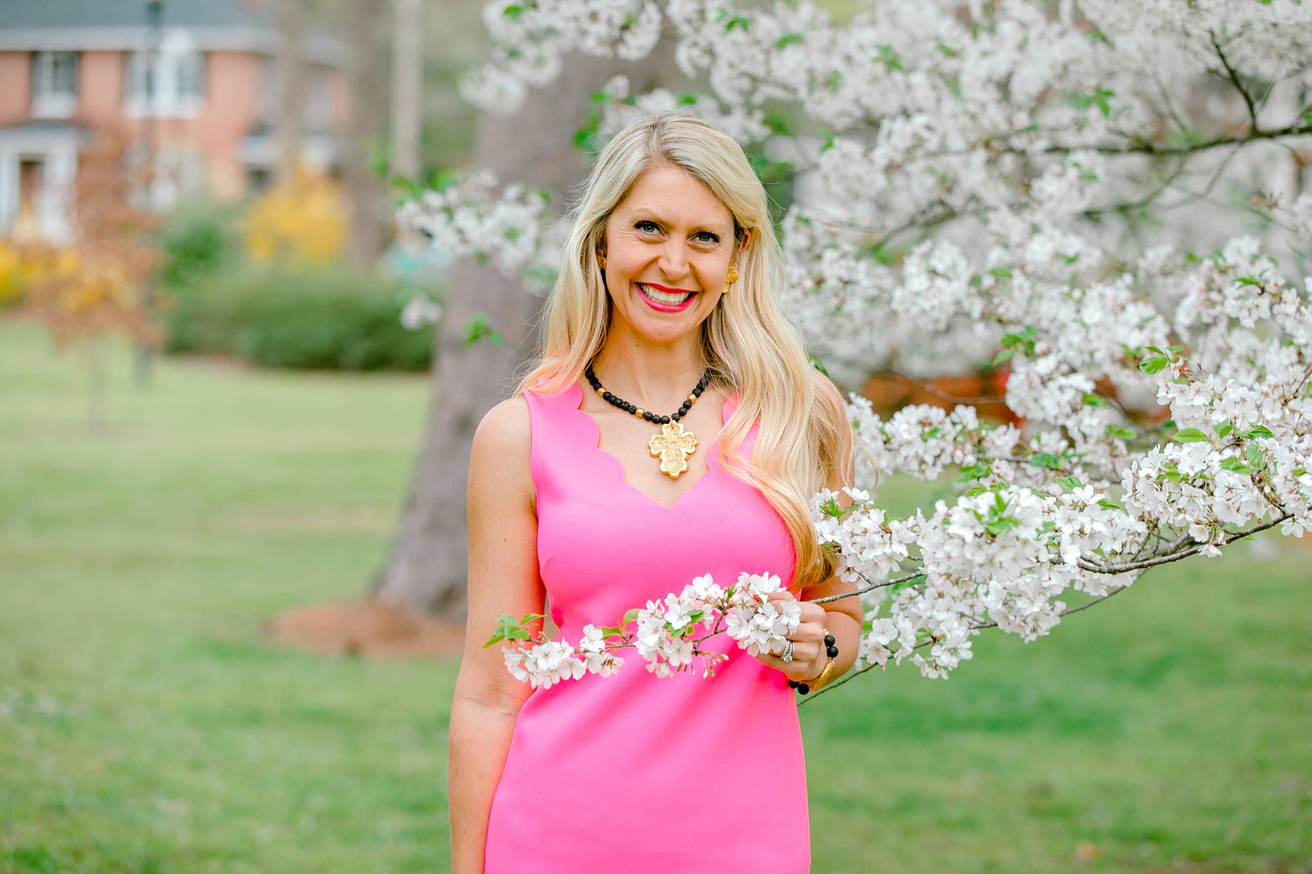 Hidden Truth Jewelry - Black Lava with Cherrie Cross Necklace