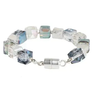 SAACHI - Faceted Bead Stone Bracelet : Champagne