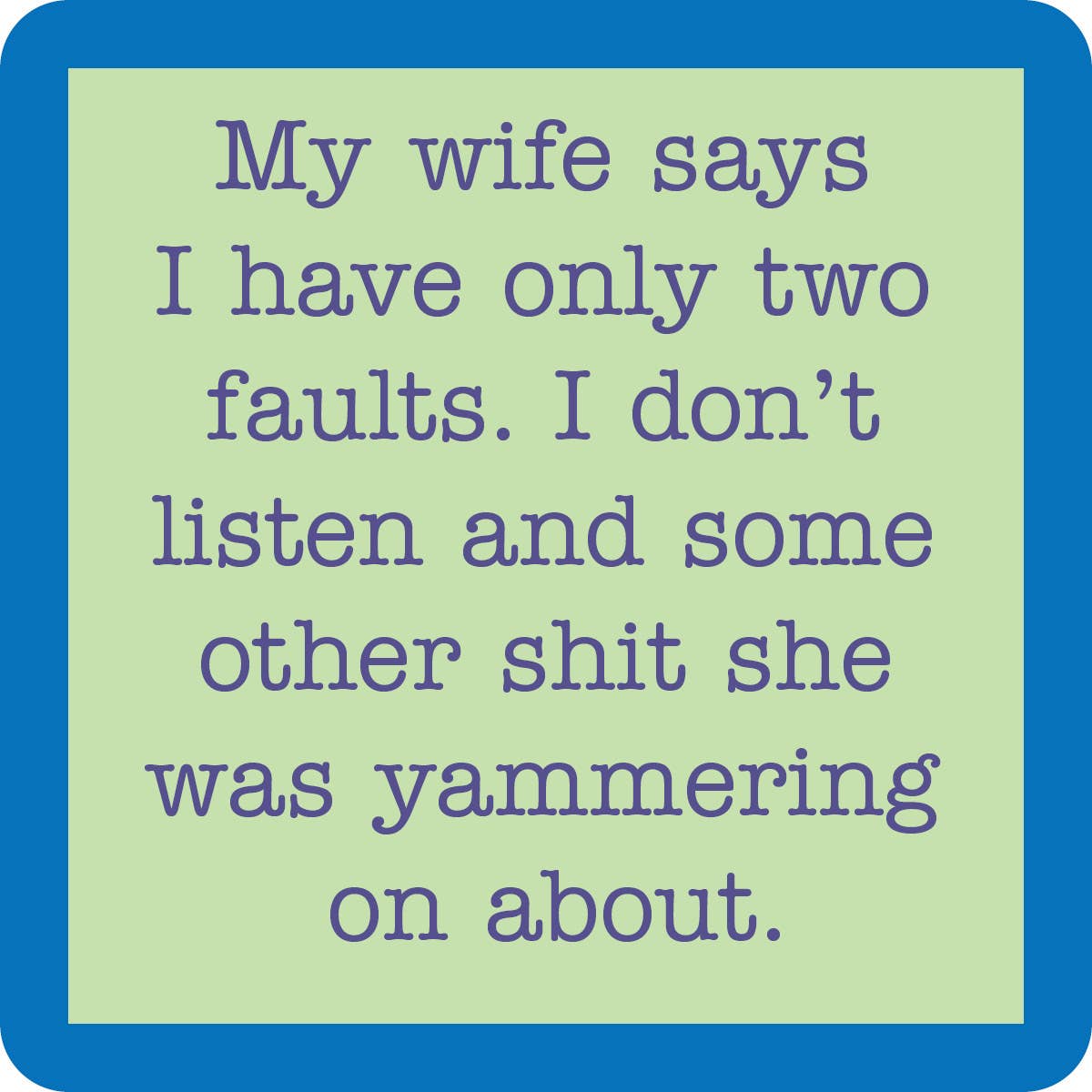 Drinks on Me - COASTER Two Faults | Funny Party Gift | Home Bar Decor