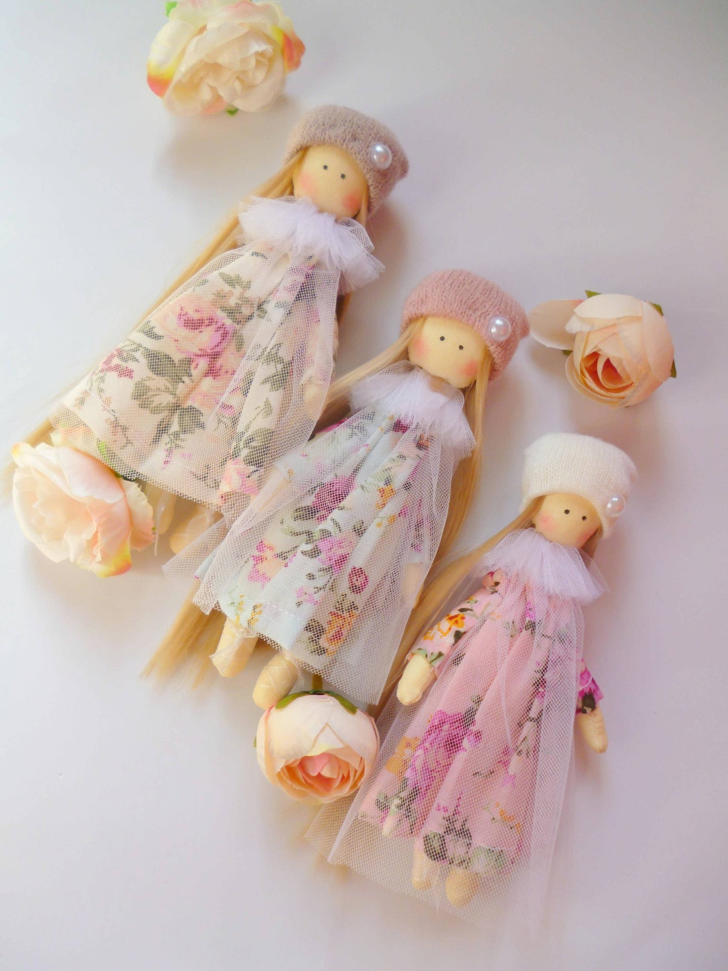 ChernikovaNataliya - Small Doll, Shabby Cloth Dolls, Mini Rag Doll, Textile Pocke: 2