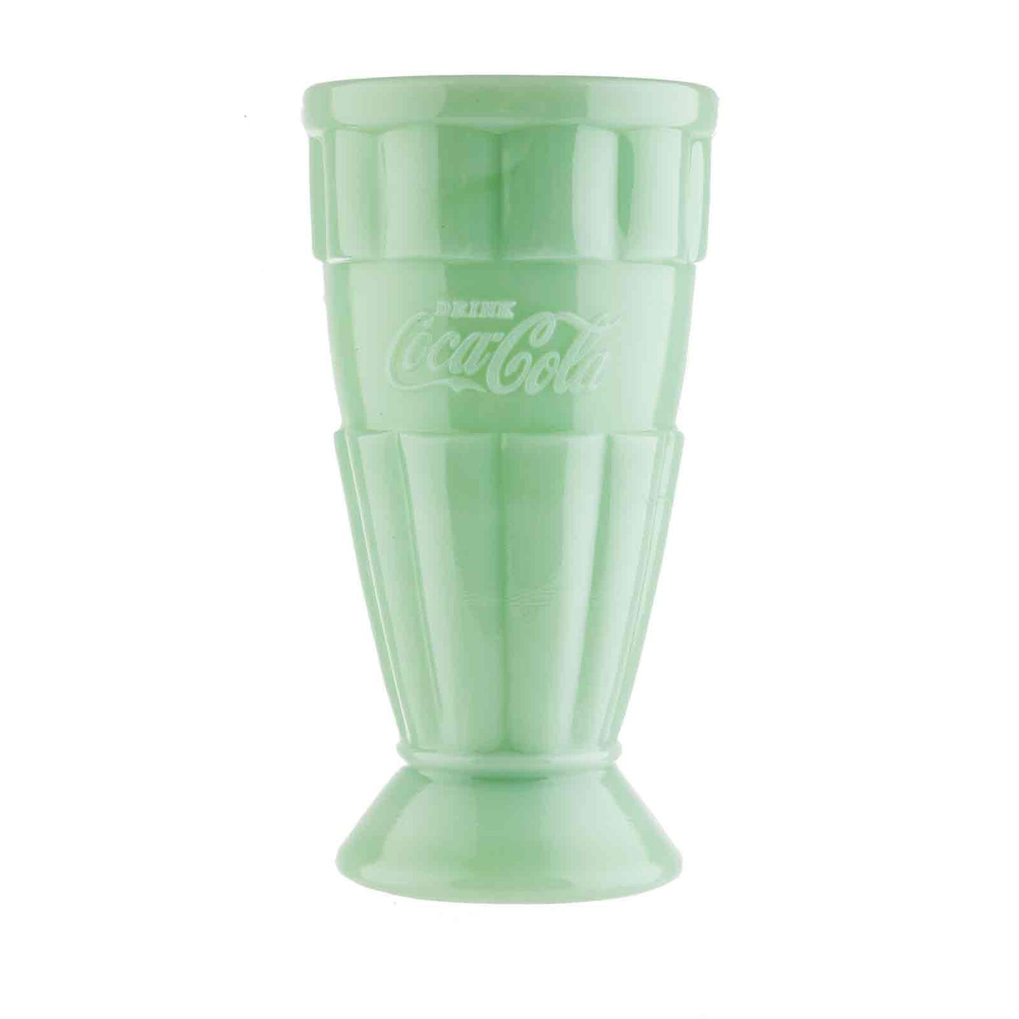 TableCraft Products Company - Coca-Cola Jadeite Malt Cup, 16 oz, Set of 2
