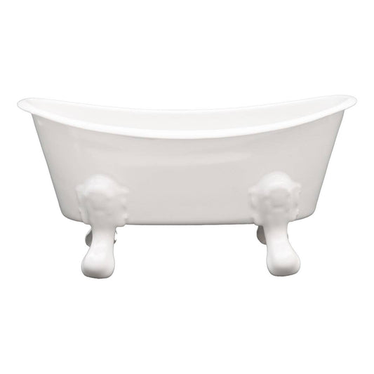 Foreside Home & Garden - Mini Bathtub Planter Soap Dish Off-White